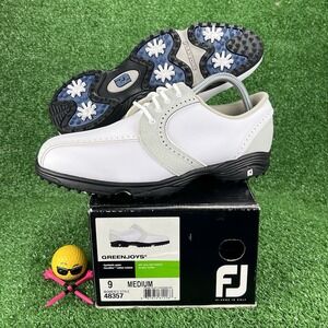 FootJoy GreenJoys Women's 9 M Golf Shoes Spikes 48357-White / Cloud Lace-Up Gift